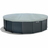 Каркасный бассейн INTEX Graphite Gray 26384, 478×124 см — фильтр, лестница, тент, подстилка