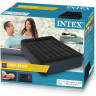 Надувная кровать INTEX Pillow Rest Raised Bed 64124, 152×203×42 см, с подголовником и встроенным насосом 220V